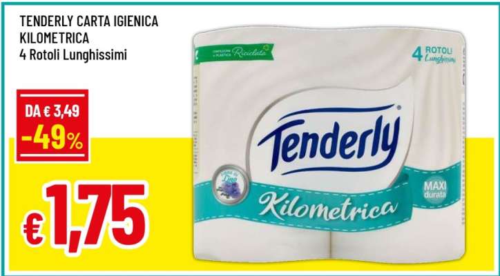 Tenderly Carta igienica Kilometrica