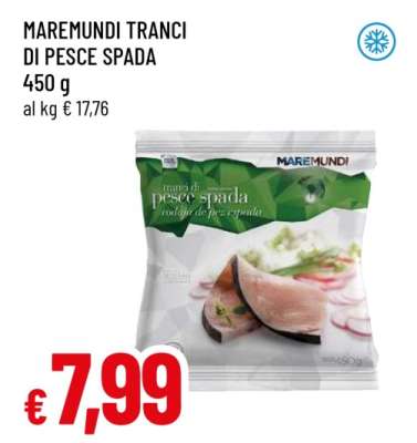 MAREMUNDI TRANCI DI PESCE SPADA