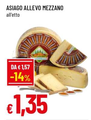 ASIAGO ALLEVO MEZZANO
