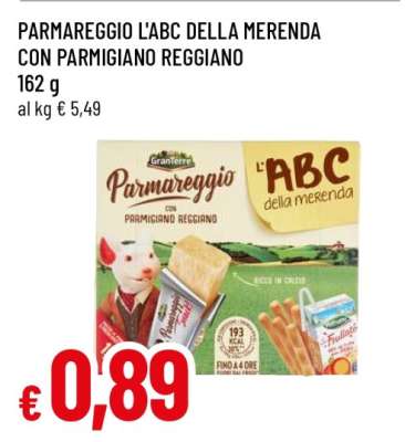 PARMAREGGIO L'ABC DELLA MERENDA CON PARMIGIANO REGGIANO