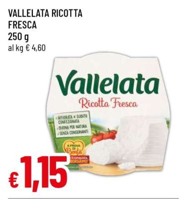 VALLELATA Ricotta fresca