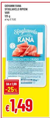 GIOVANNI RANA SFOGLIAVELO RIPIENI VARI