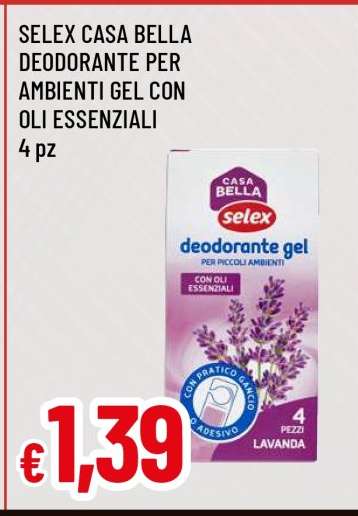 SELEX CASA BELLA DEODORANTE PER AMBIENTI GEL CON OLI ESSENZIALI