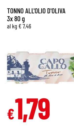 TONNO ALL'OLIO D'OLIVA