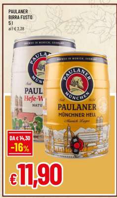 PAULANER BIRRA FUSTO