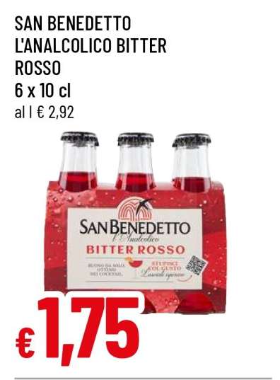 SAN BENEDETTO L'ANALCOLICO BITTER ROSSO