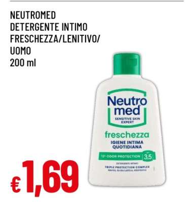 NEUTROMED DETERGENTE INTIMO FRESCHEZZA/LENITIVO/UOMO