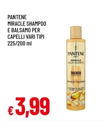 PANTENE MIRACLE SHAMPOO E BALSAMO