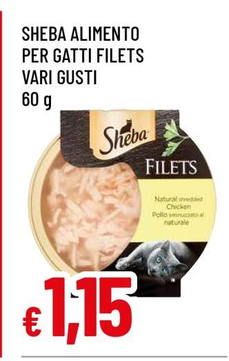SHEBA ALIMENTO PER GATTI FILETS VARI GUSTI