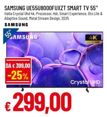 SAMSUNG UE55U8000FUXZT SMART TV 55''