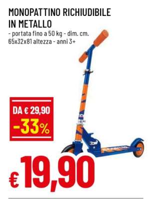 MONOPATTINO RICHIUDIBILE IN METALLO