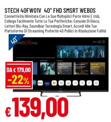 STECH 40FW01V 40" FHD SMSRT WEBOS