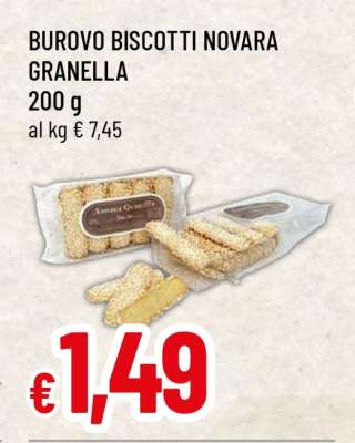 BUROVO BISCOTTI NOVARA GRANELLA