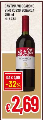 CANTINA VICOBARONE VINO ROSSO BONARDA