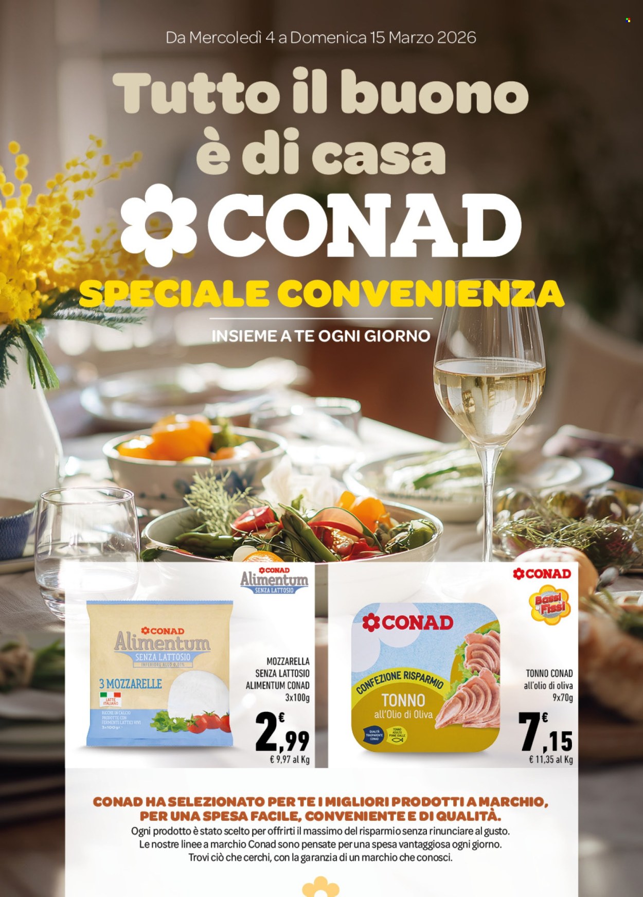 Volantino Conad - 4/3/2026 - 15/3/2026. Pagina 1