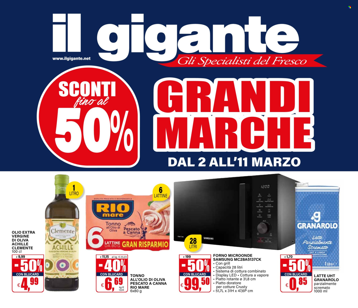 Volantino Il Gigante - 2/3/2026 - 11/3/2026. Pagina 1