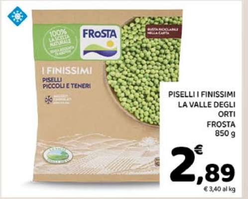 PISELLI I FINISSIMI LA VALLE DEGLI ORTI FROSTA 850 g