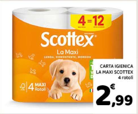 Carta igienica La Maxi Scottex