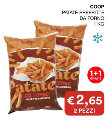 COOP PATATE PREFRITTE DA FORNO 1 KG