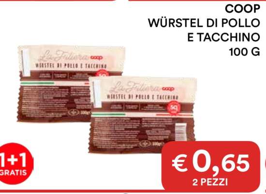 COOP WÜRSTEL DI POLLO E TACCHINO