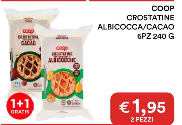 COOP CROSTATINE ALBICOCCA/CACAO