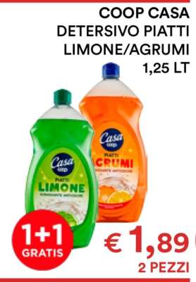 COOP CASA DETERSIVO PIATTI LIMONE/AGRUMI
