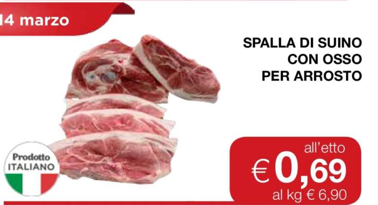 SPALLA DI SUINO CON OSSO PER ARROSTO