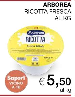 ARBOREA RICOTTA FRESCA AL KG