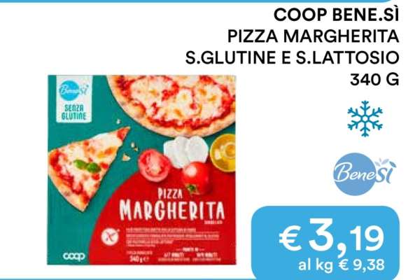 COOP BENE.SÌ PIZZA MARGHERITA S.GLUTINE E S.LATTOSIO