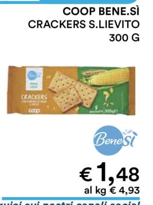 COOP BENE.SÌ CRACKERS S.LIEVITO
