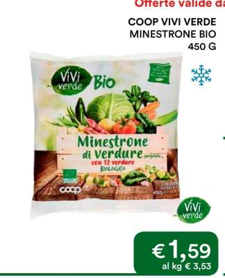 COOP VIVI VERDE MINESTRONE BIO