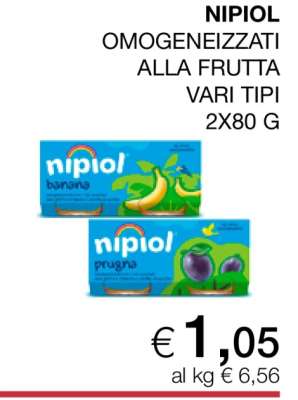 Nipiol Omogeneizzati alla Frutta