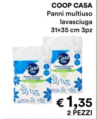 COOP CASA Panni multiuso lavaciuga