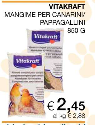 VITAKRAFT MANGIME PER CANARINI/PAPPAGALLINI