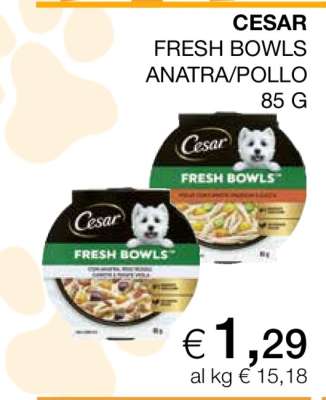 CESAR FRESH BOWLS ANATRA/POLLO