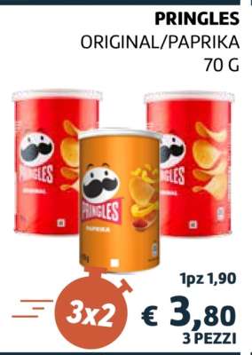 PRINGLES ORIGINAL/PAPRIKA 70 G