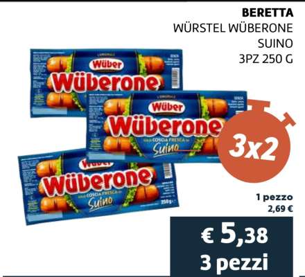 BERETTA WÜRSTEL WÜBERONE SUINO