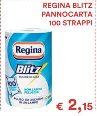 REGINA BLITZ PANNOCARTA 100 STRAPPI