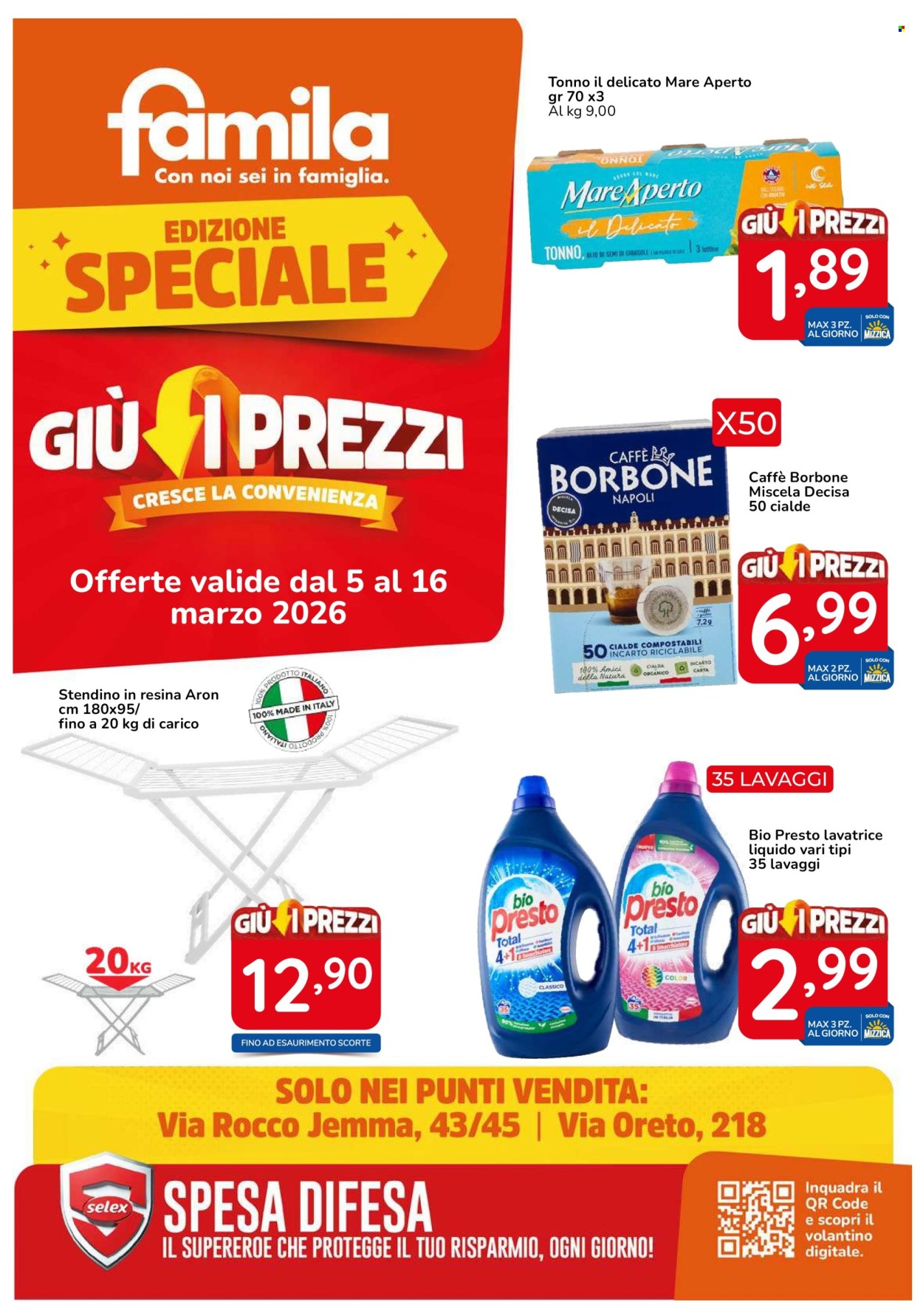 Volantino Famila - 5/3/2026 - 16/3/2026. Pagina 1
