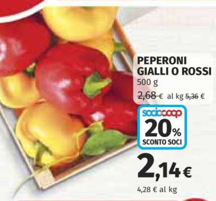 Peperoni gialli o rossi