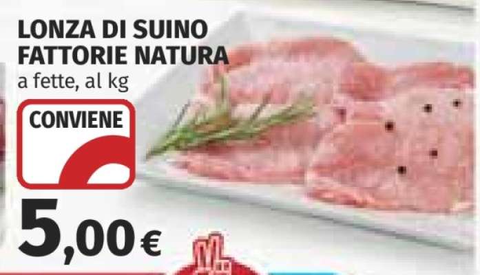 LONZA DI SUINO FATTORIE NATURA