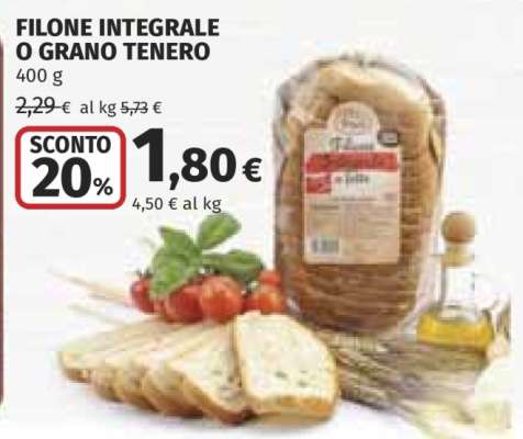 FILONE INTEGRALE O GRANO TENERO