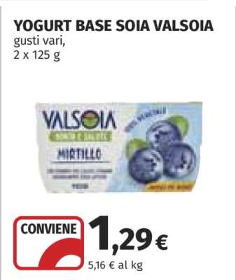 YOGURT BASE SOIA VALSOIA