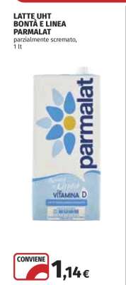 LATTE UHT BONTÀ E LINEA PARMALAT