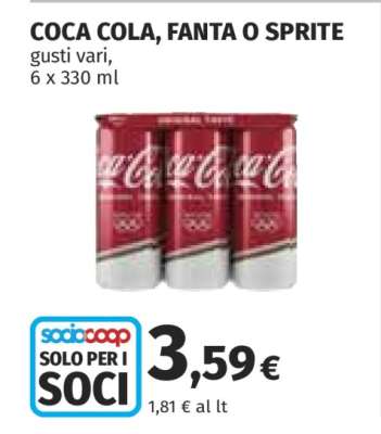 COCA COLA, FANTA O SPRITE
