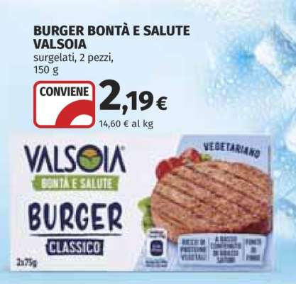 BURGER BONTÀ E SALUTE VALSOIA