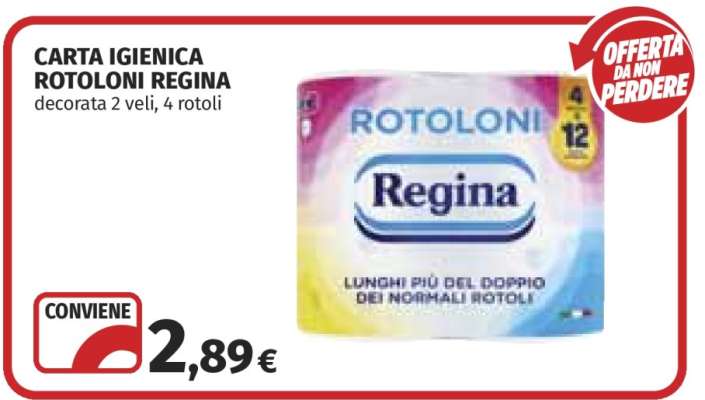 Carta Igienica Rotoloni Regina
