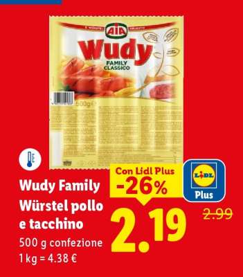 Wudy Family Würstel pollo e tacchino