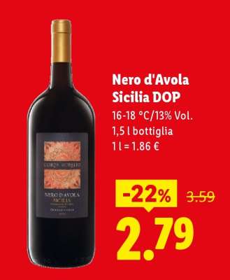 Nero d'Avola Sicilia DOP