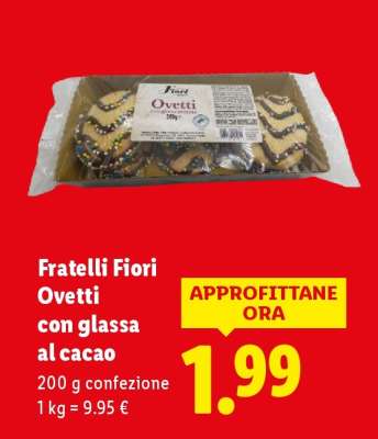 Fratelli Fiori Ovetti con glassa al cacao
